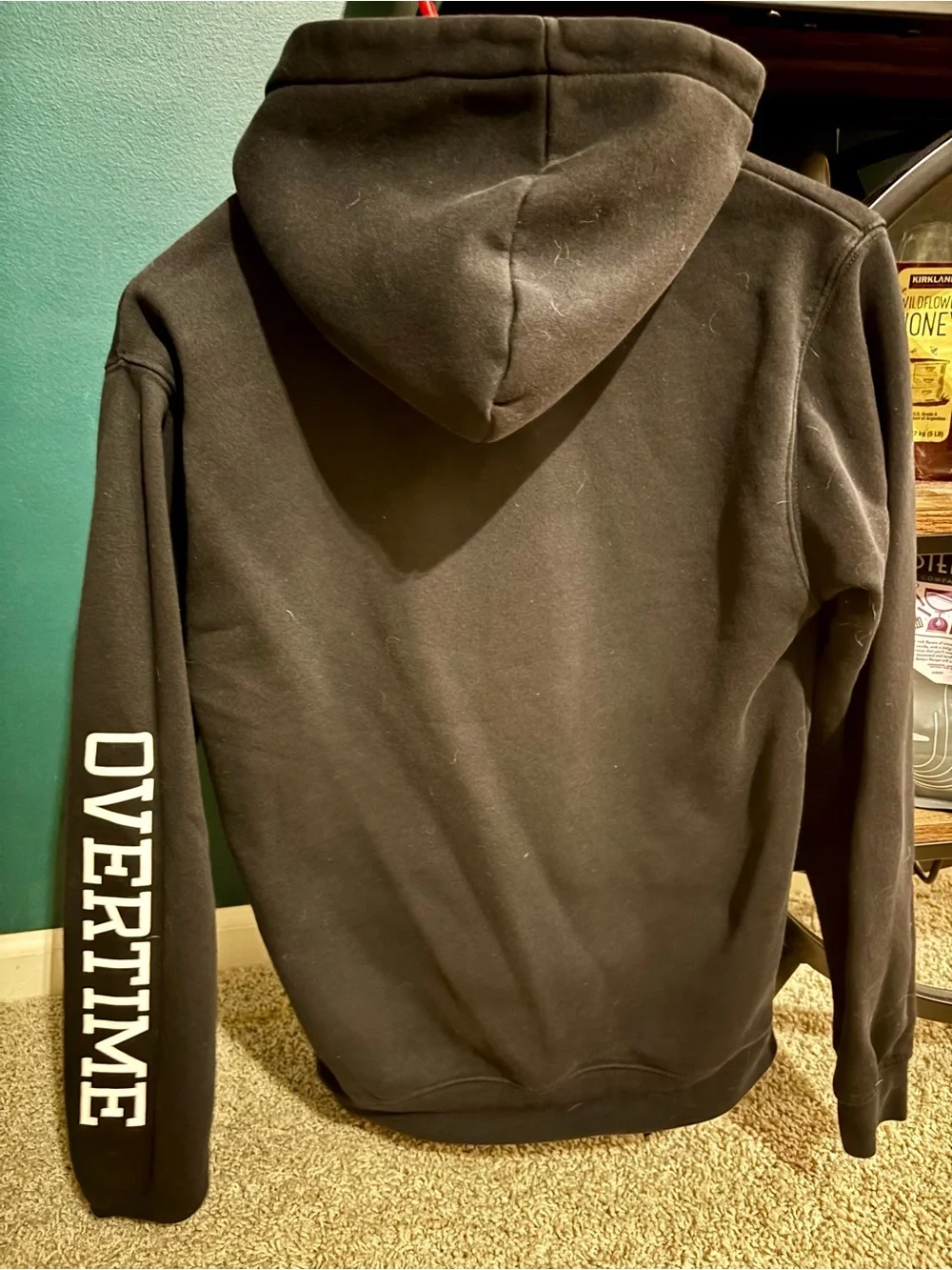 OVERTIME Boys Black Hoodie Youth Large - MSRP 65$